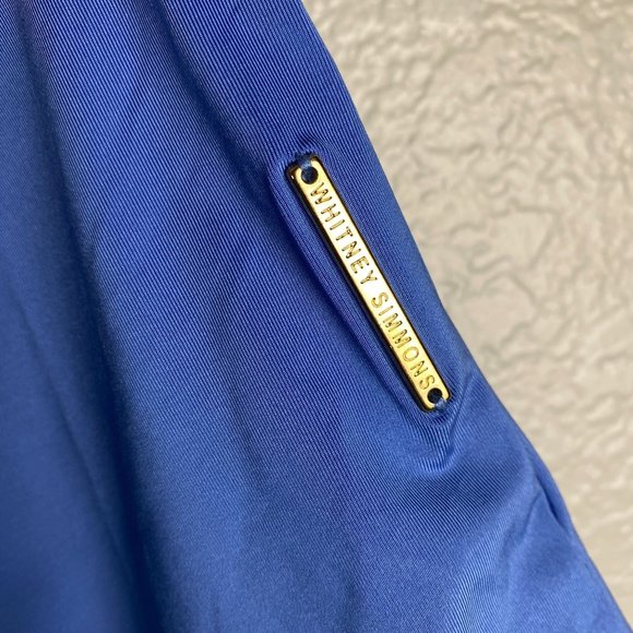 NWT Gymshark x Whitney Simmons Beautiful Blue Crop Tank Women's Size Small - Picture 3 of 11